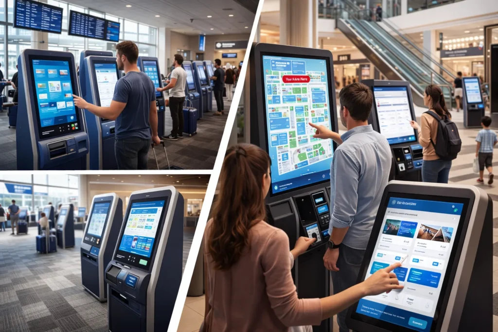 Self-service kiosks in Public Spaces